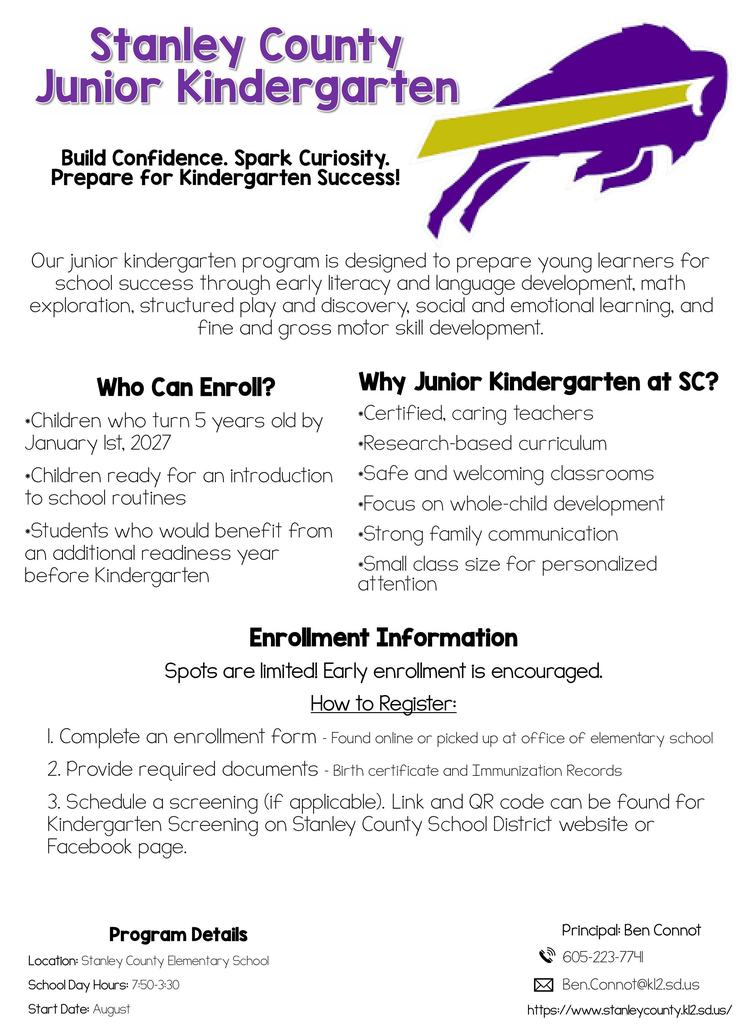 junior kindergarten enrollment