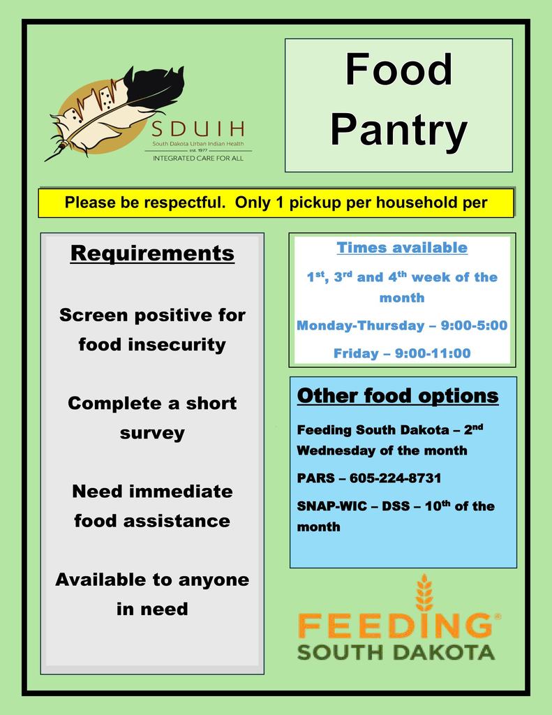 sduih food pantry