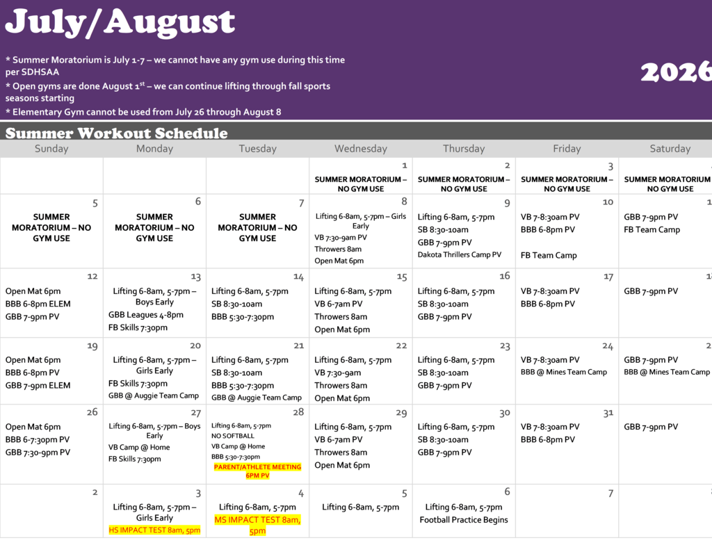 July/August