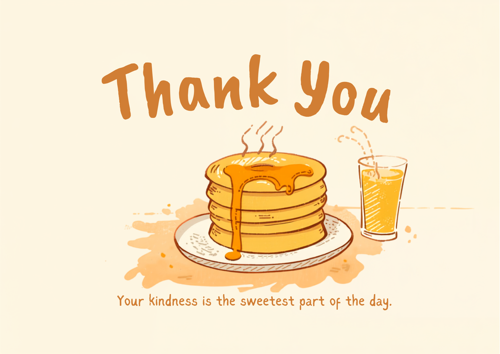 thank you for breakfast