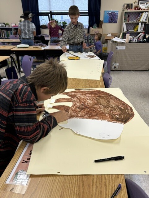 Maher's class preparing for parade