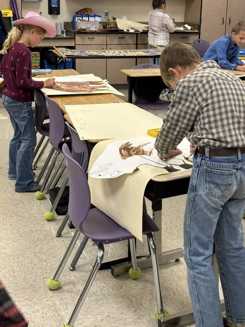 Maher's class preparing for parade
