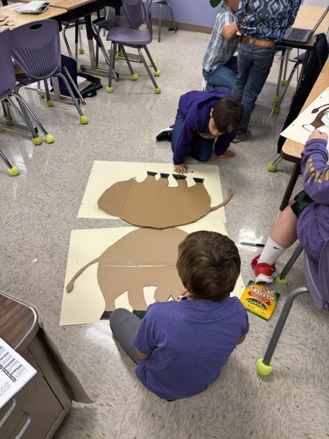 Maher's class preparing for parade