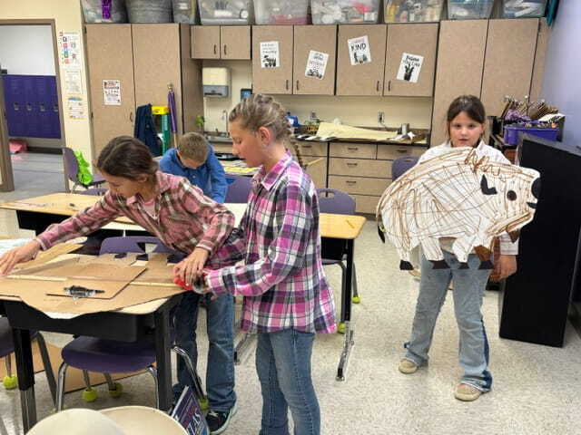 Maher class preparing for parade