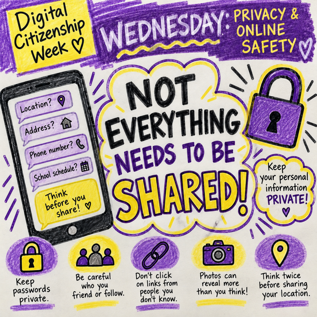 Wednesday - digital citizenship week privacy & online safety