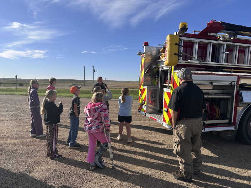 elementary students learn fire safety