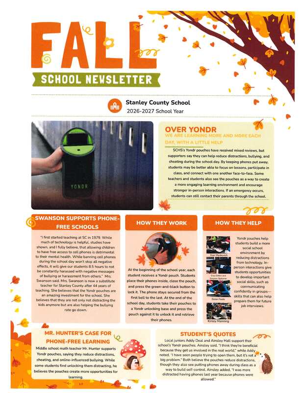 Fall 2026 newsletter
