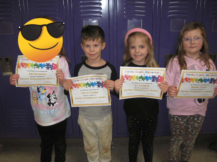 junior kindergarten perfect attendance