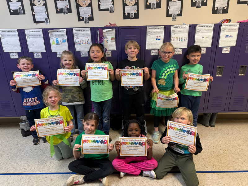 february elementary perfect attendance