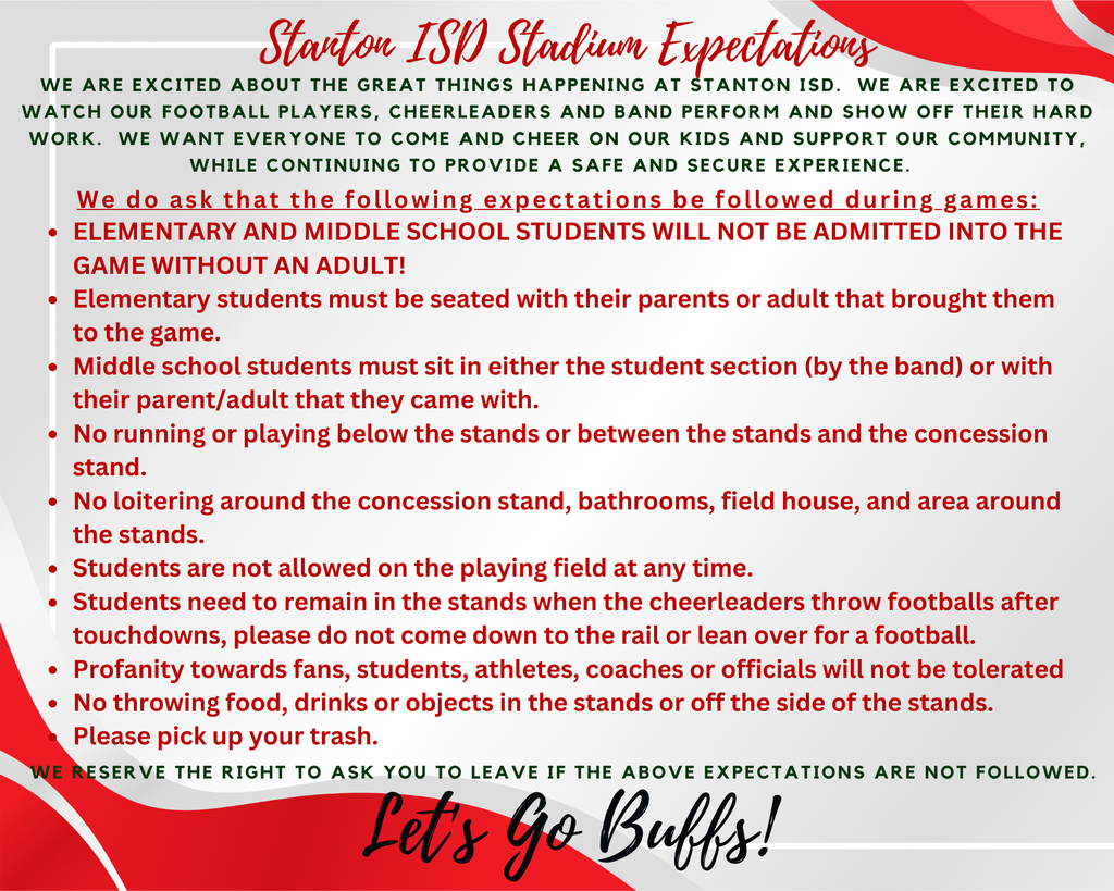 stadium expectations