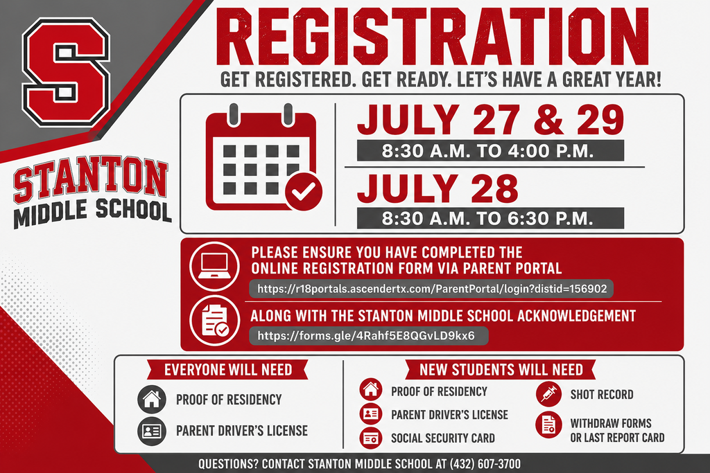 Middle School Registration