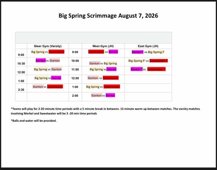 volleyball Big Spring