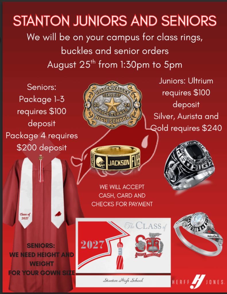 Herff Jones Orders Rings/Caps n Gowns