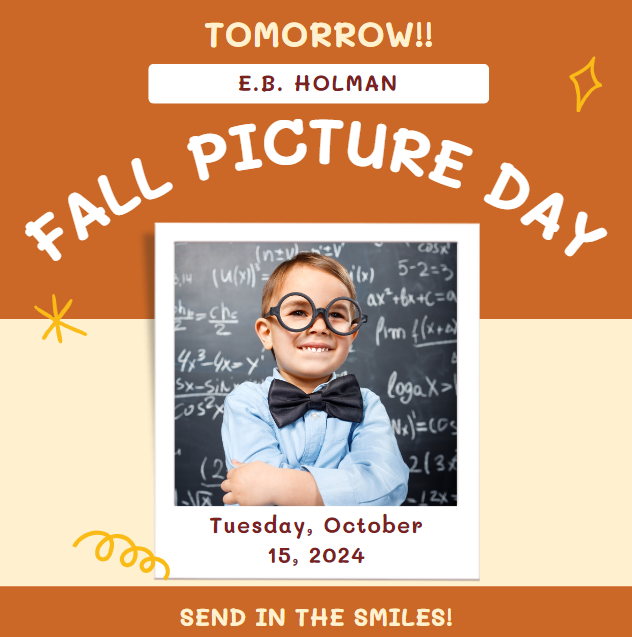 Picture day is tomorrow!