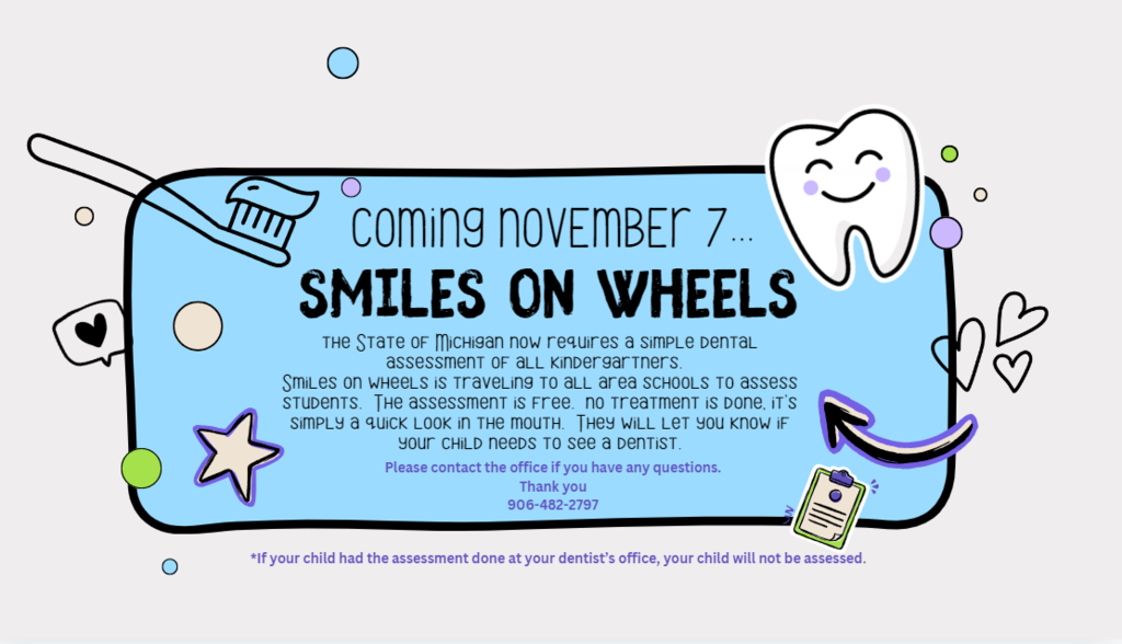 Smiles on Wheels, doing assessments on Kindergarten students, Thursday