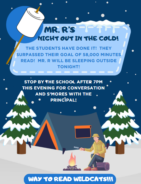 Stop by for Mr. R's night out in the cold!