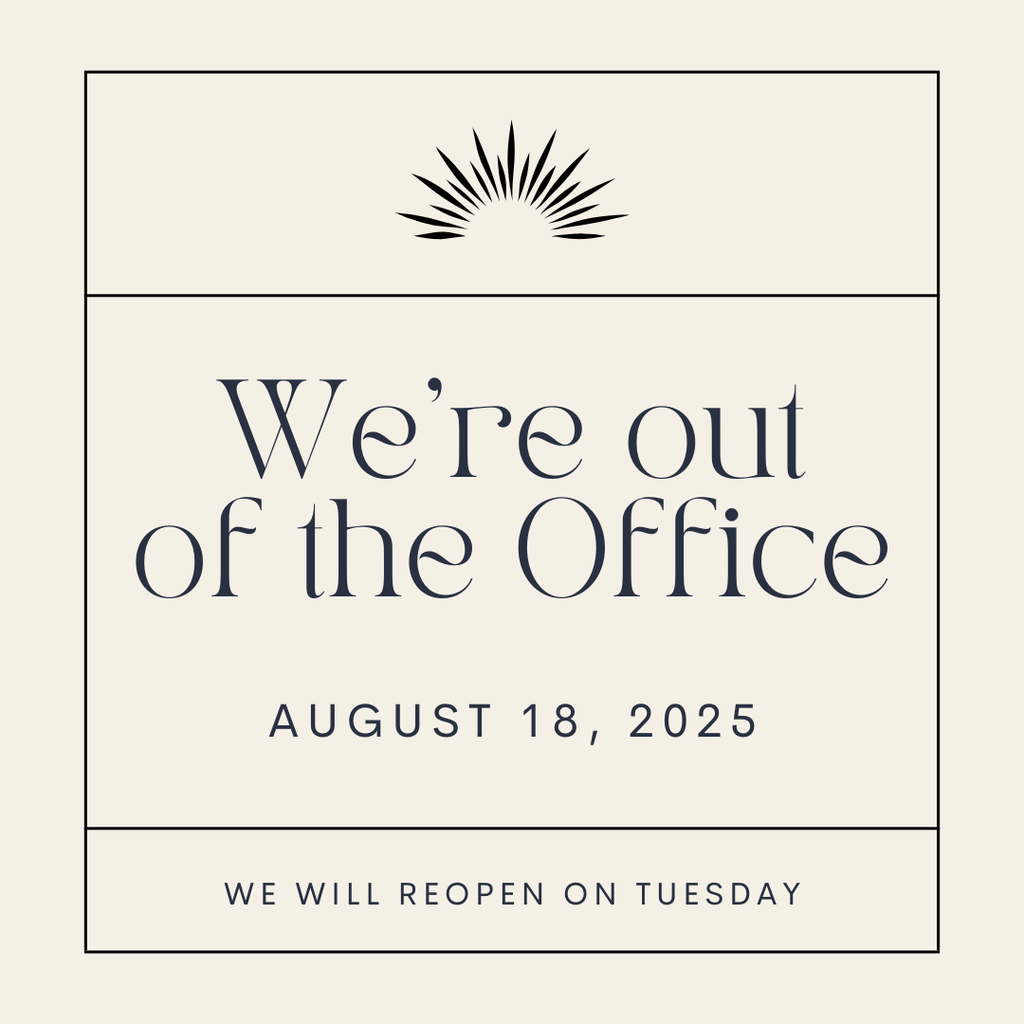 Out of the office sign.