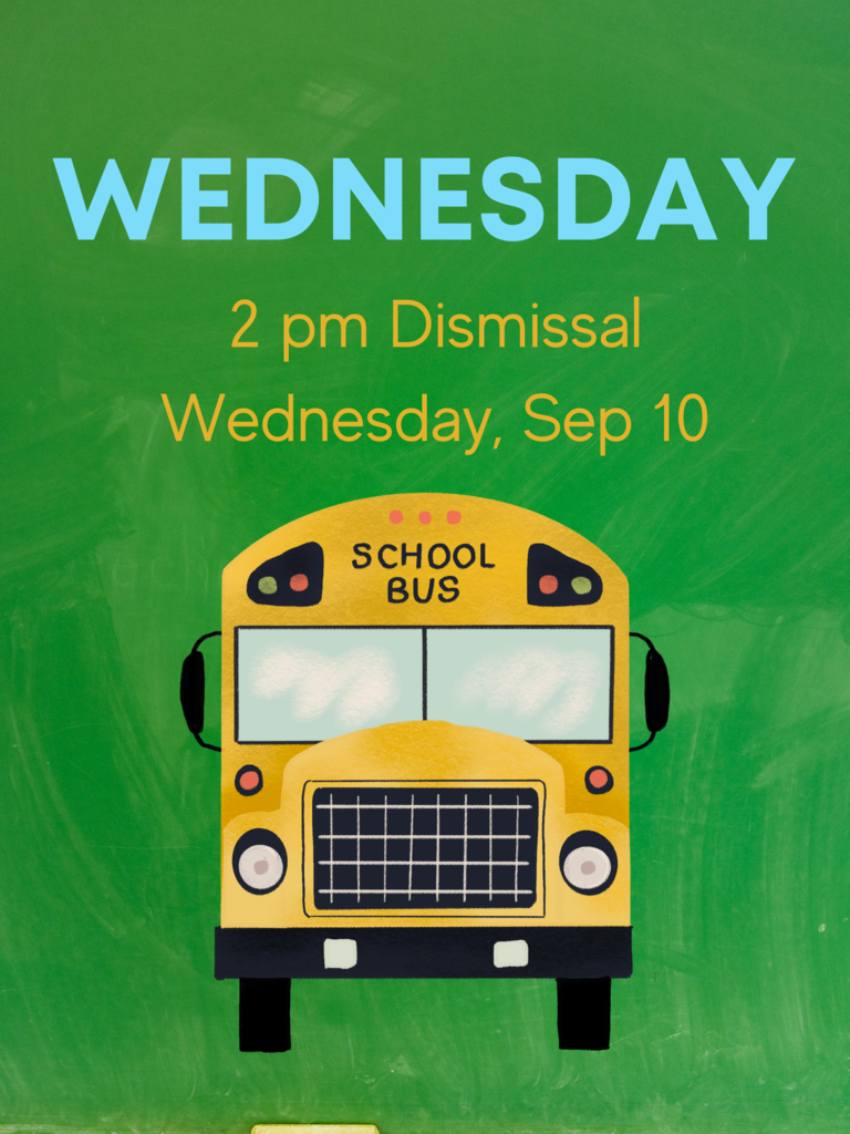 2pm dismissal Wednesday