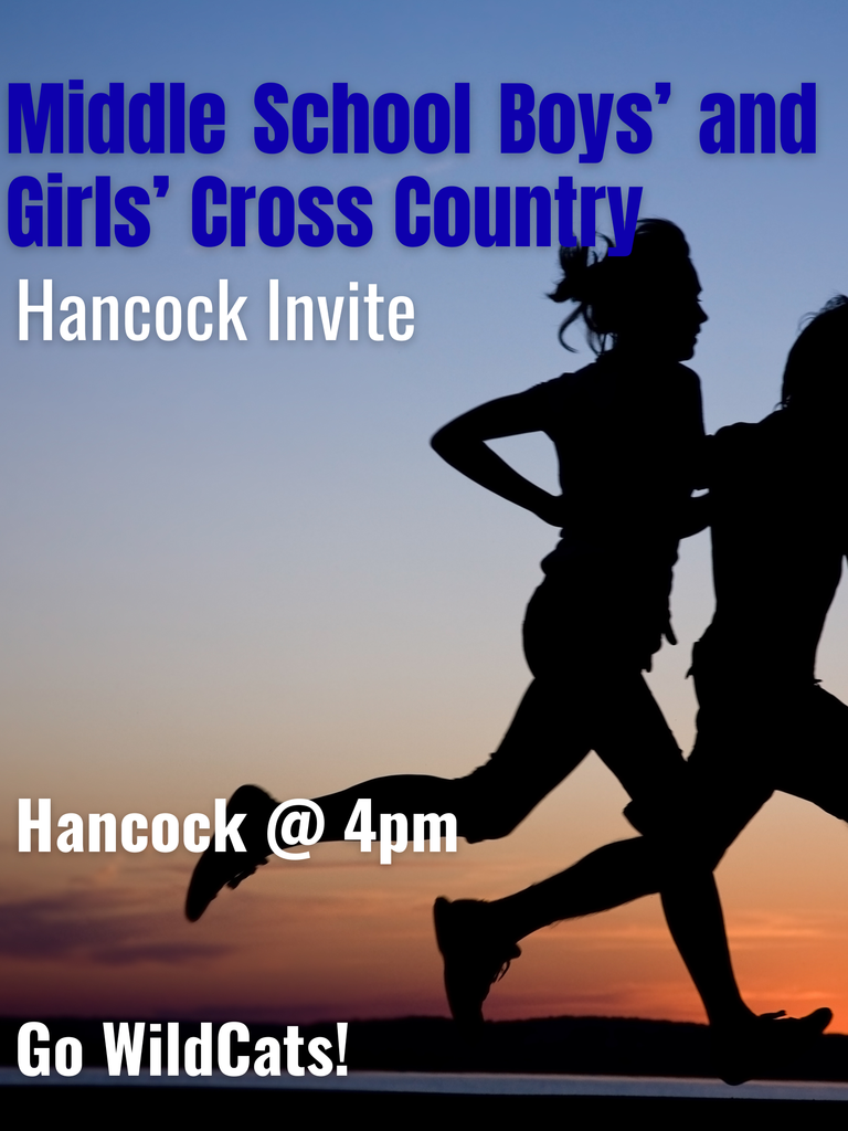 Middle School Cross Country- Hancock Invite- 4pm