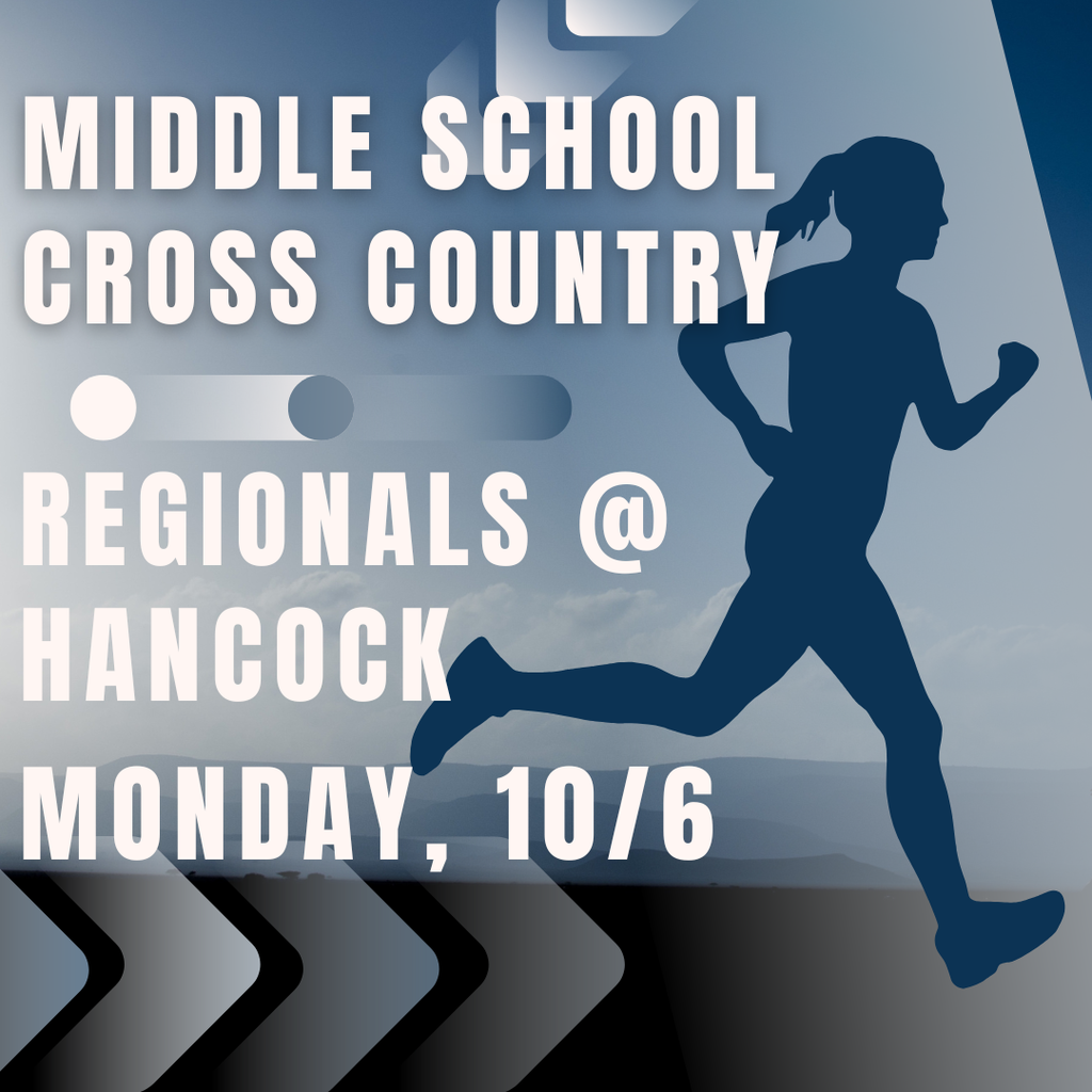 Middle School Cross County- Hancock Regionals -4pm