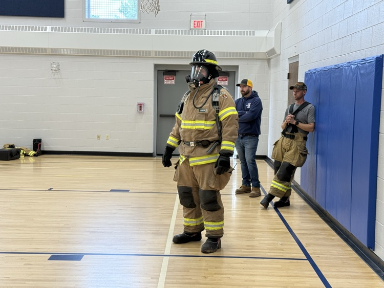 Fireman at assembly.