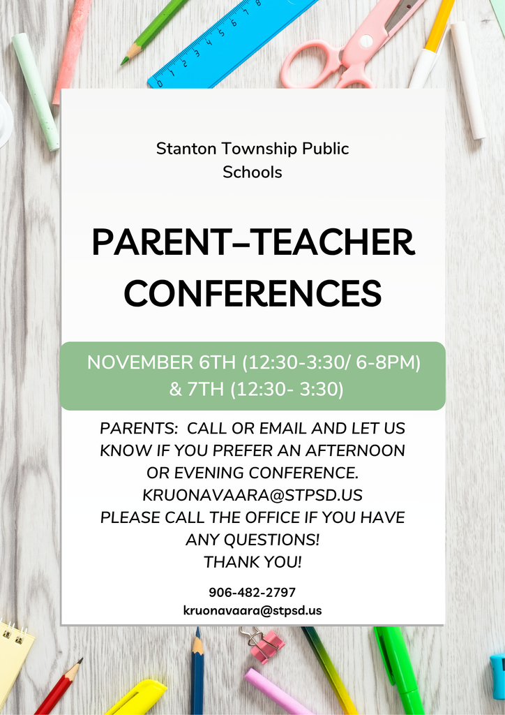 Parent Teacher Confererences are Thursday and Friday!