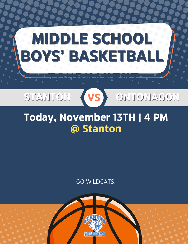 stanton vs ontonagon- boys basketball game- 4pm at Stanton