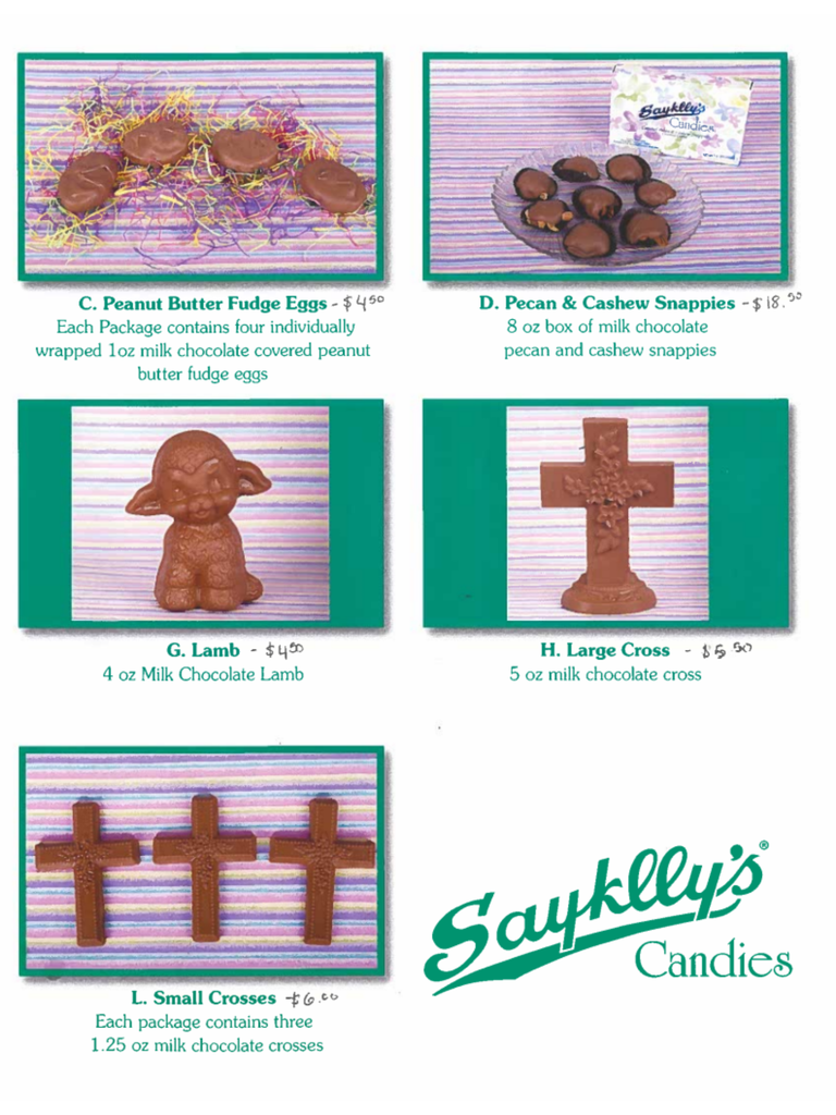 if you would like to order eggs or other chocolates from the 8th grade class, Please contact the office with your order today, Tuesday, March 3rd!  Thank you!