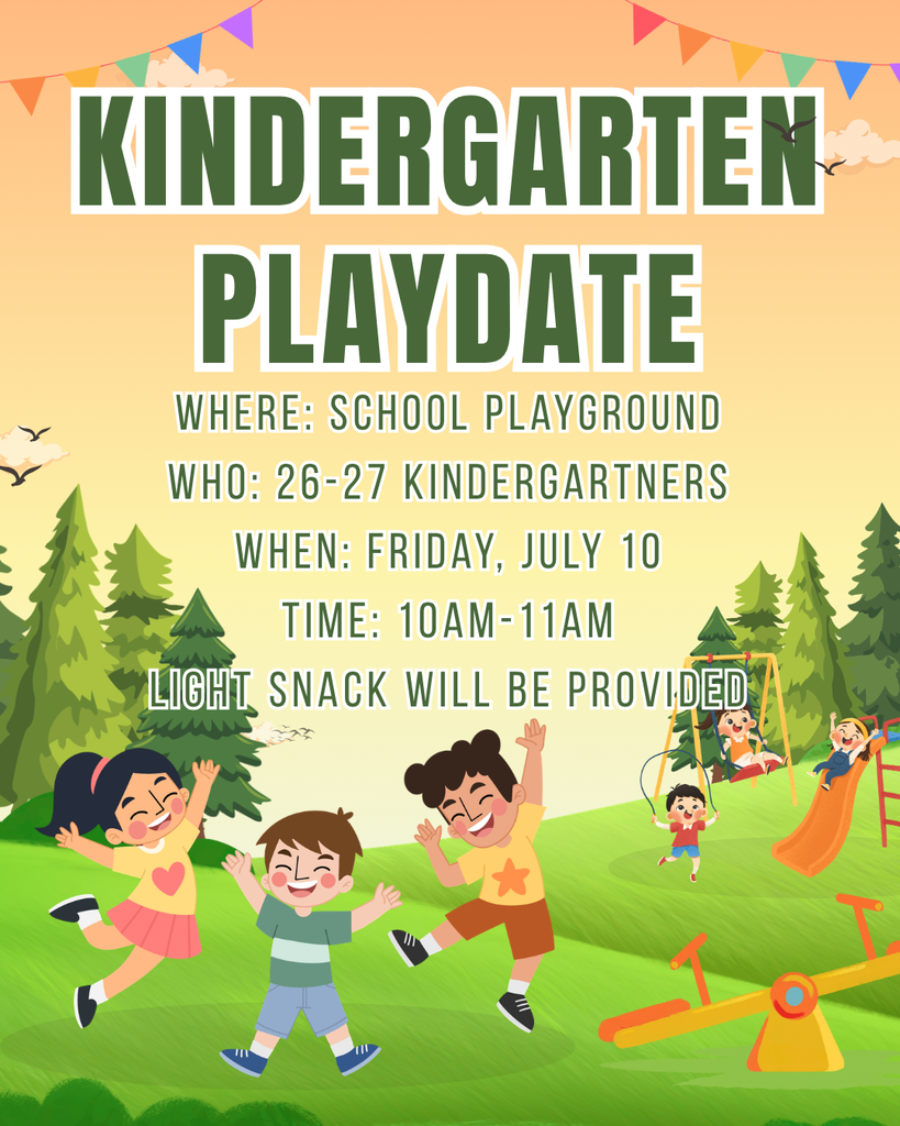Friday, Kindergarten Playdate! 10am