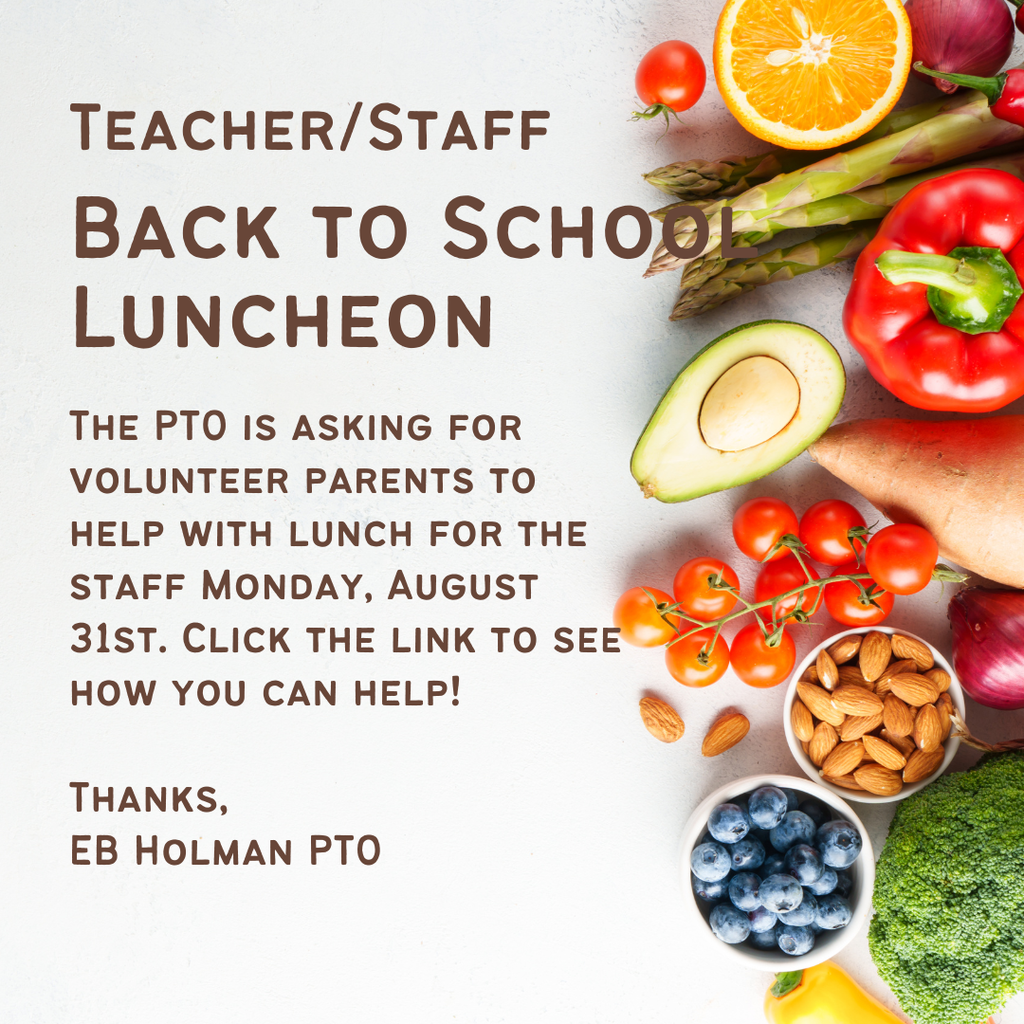 Help Needed: Back to School Staff Luncheon