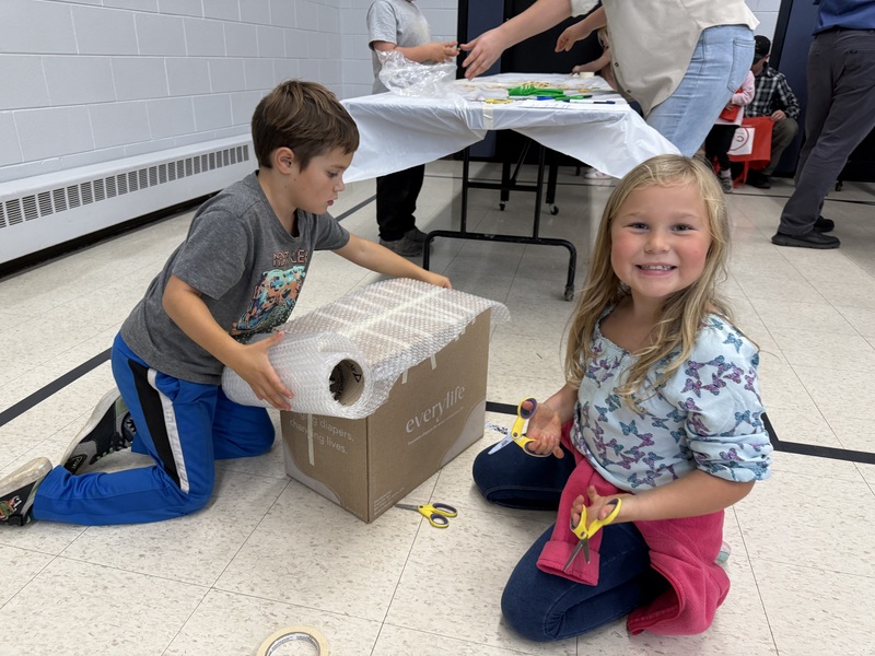 Protecting the pumpkin.