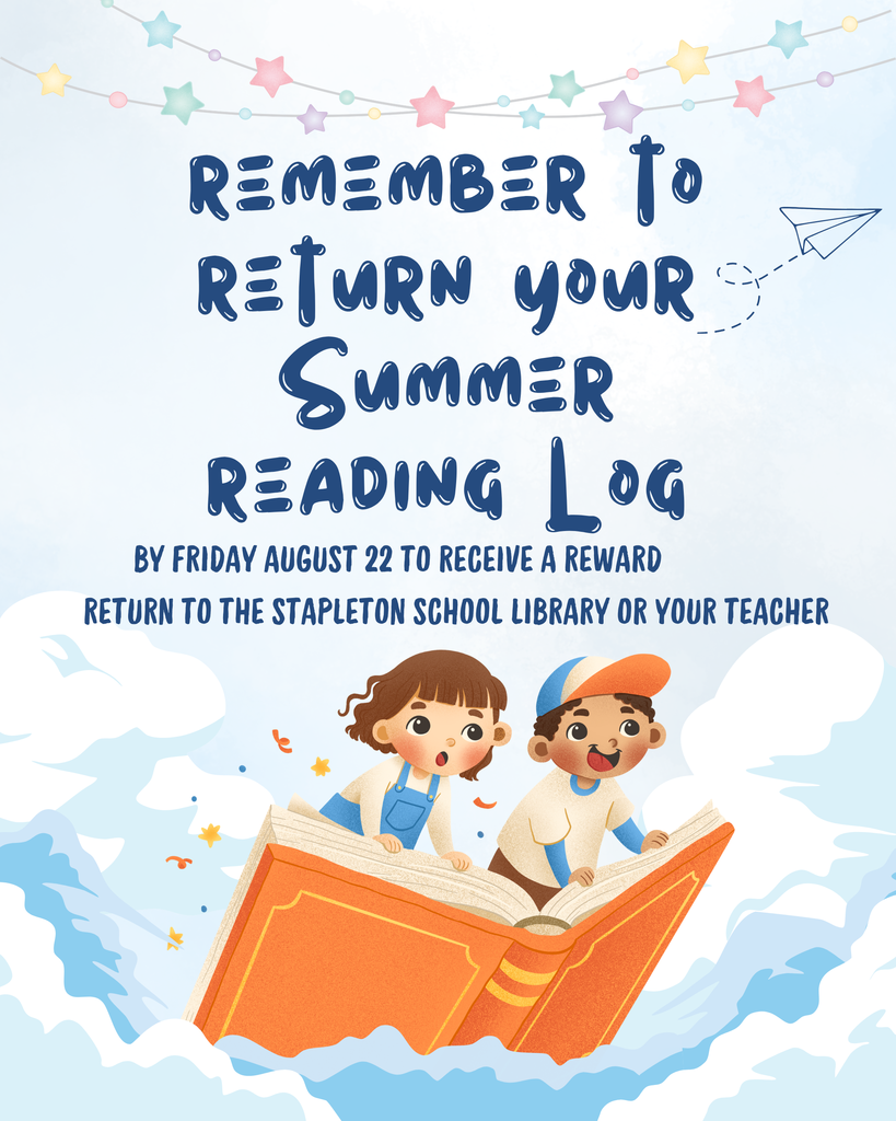 Summer Reading Log Reminder