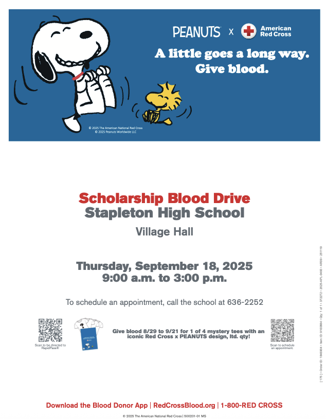 Poster for blood drive!