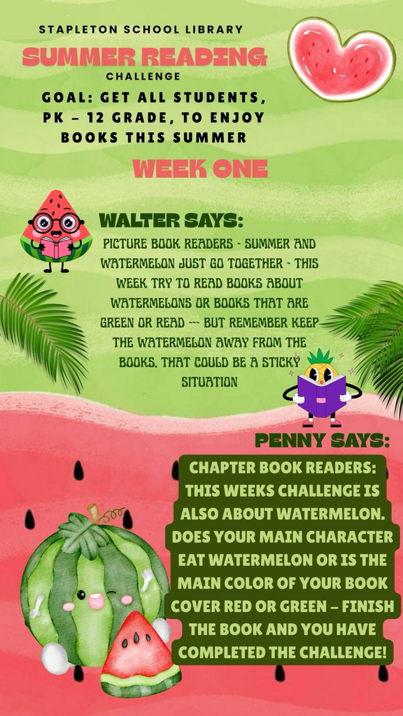 SPS Summer Reading- Week One