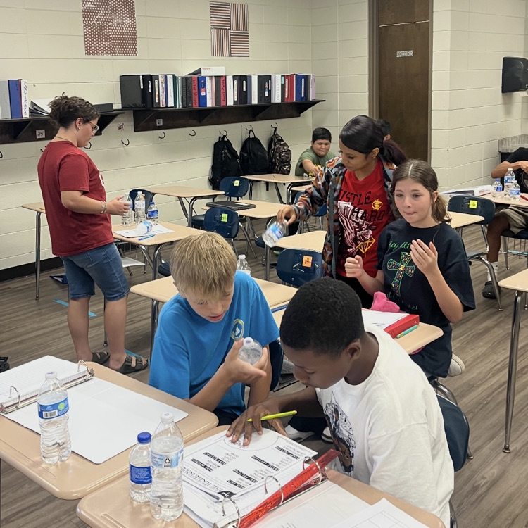 Mrs. Terry’s class enjoyed a bottle flip competition today.