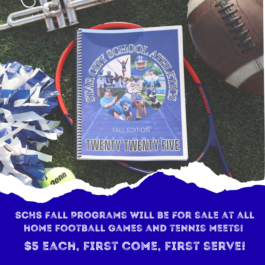 Fall Programs $5 each at home games and tennis meets