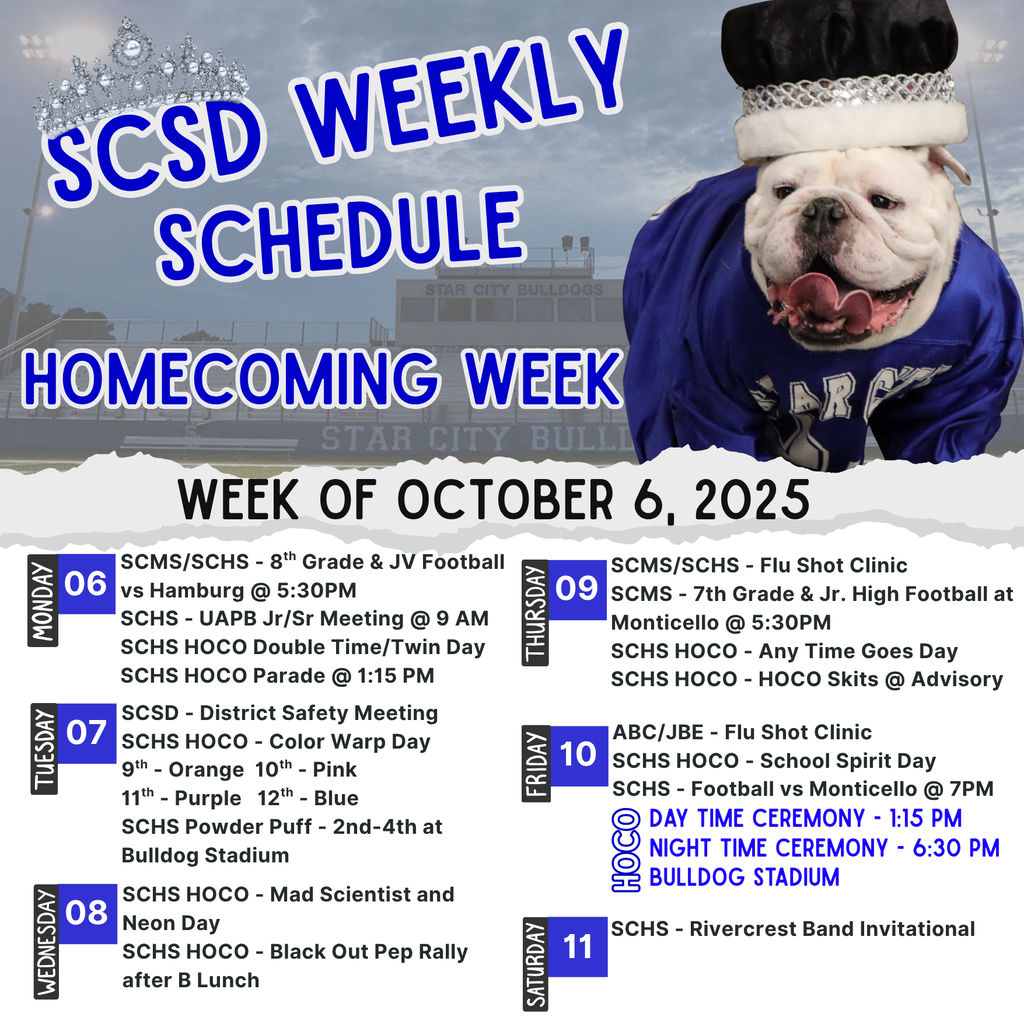 schedule of events week of 10.6.25