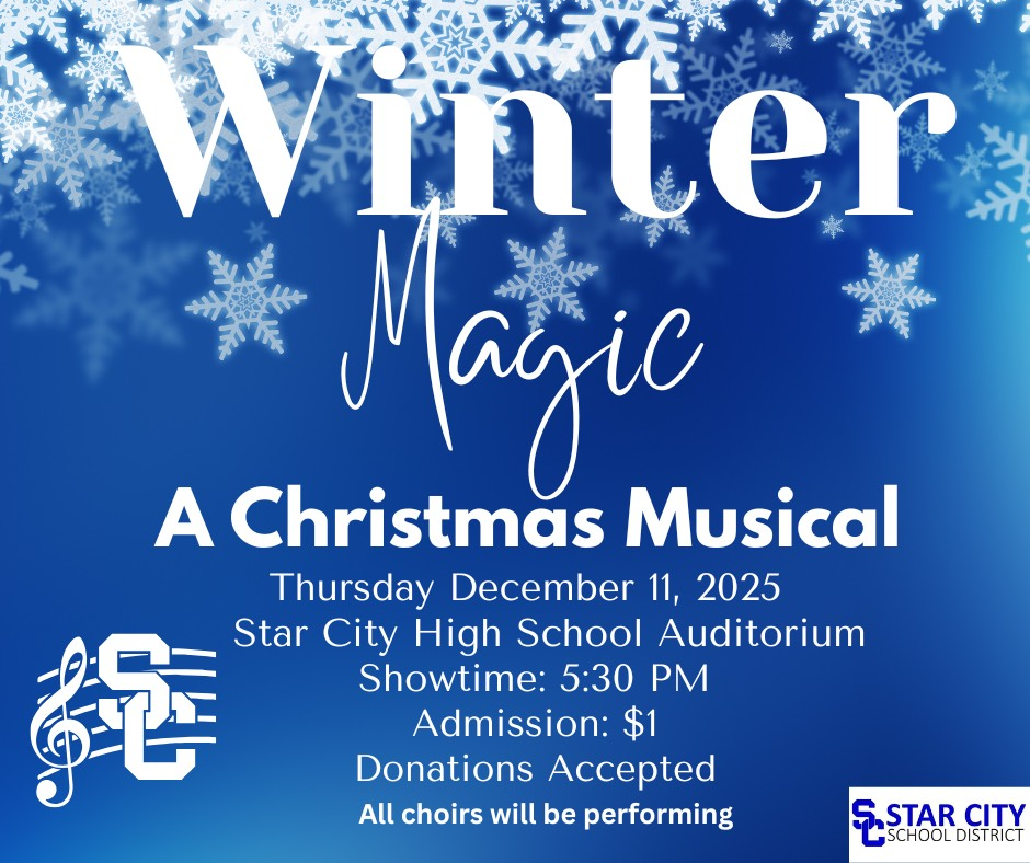 SCHS Choir Winter Musical Flyer