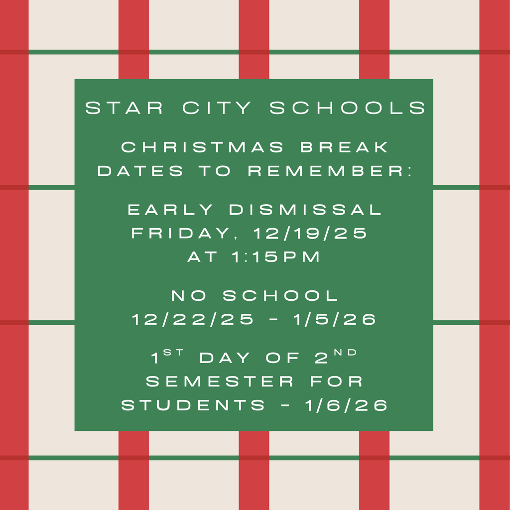 Christmas Break Dates to Remember SCSD 2025 12.19.25
