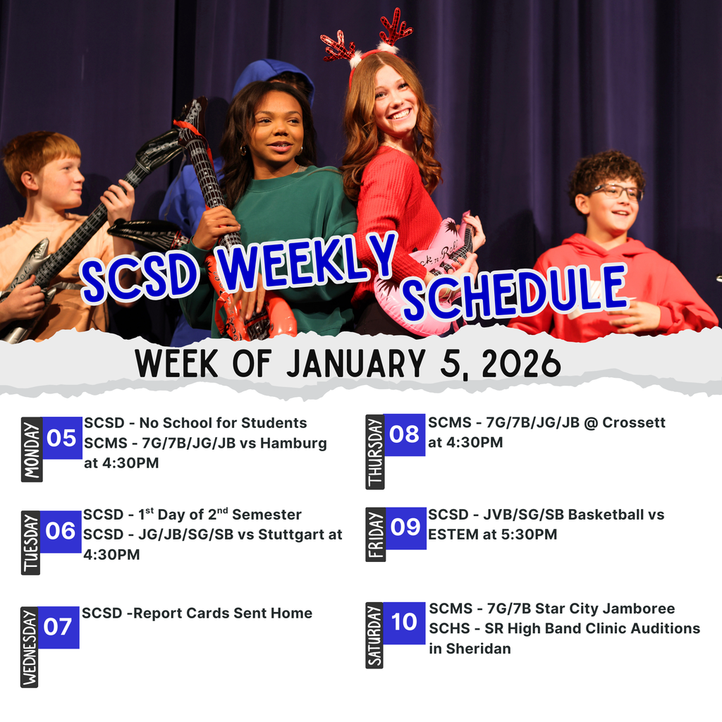 weekly schedule 1.5.26