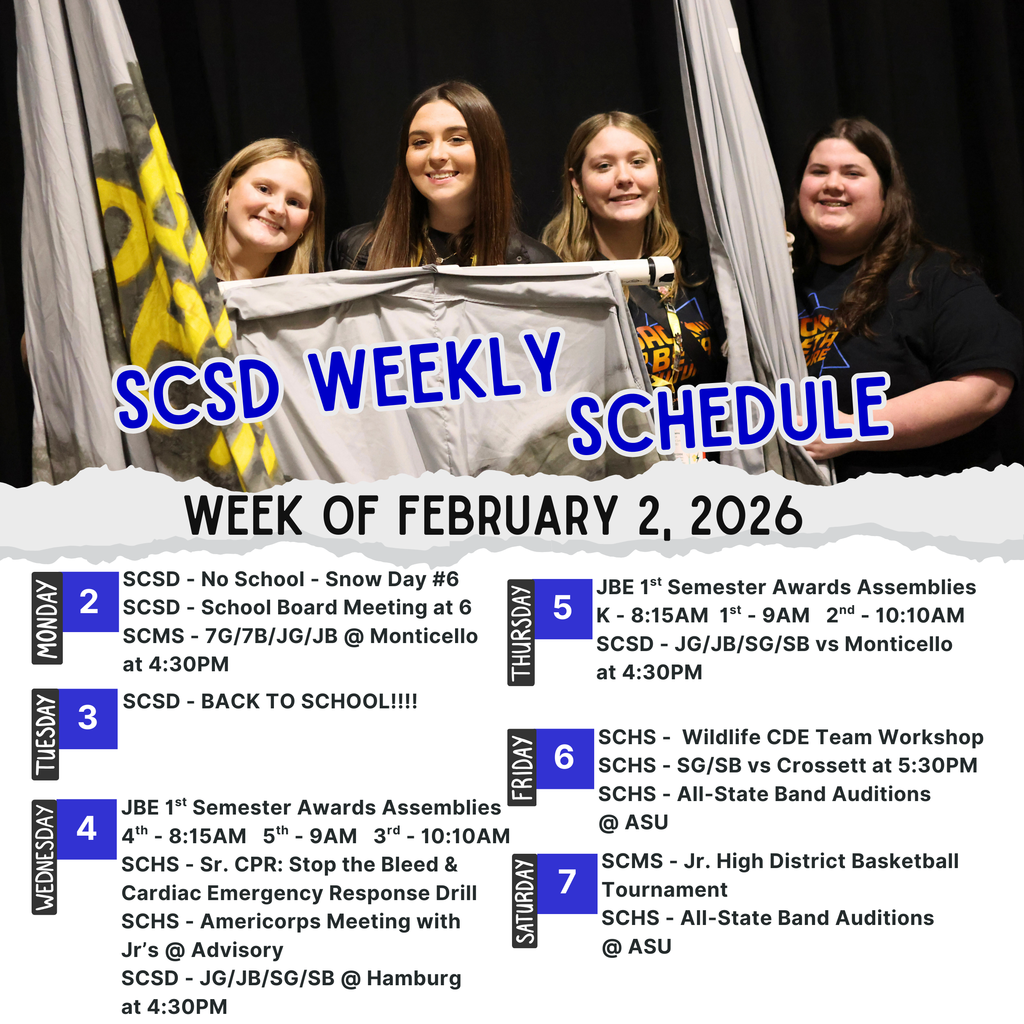 weekly schedule 2.2.26