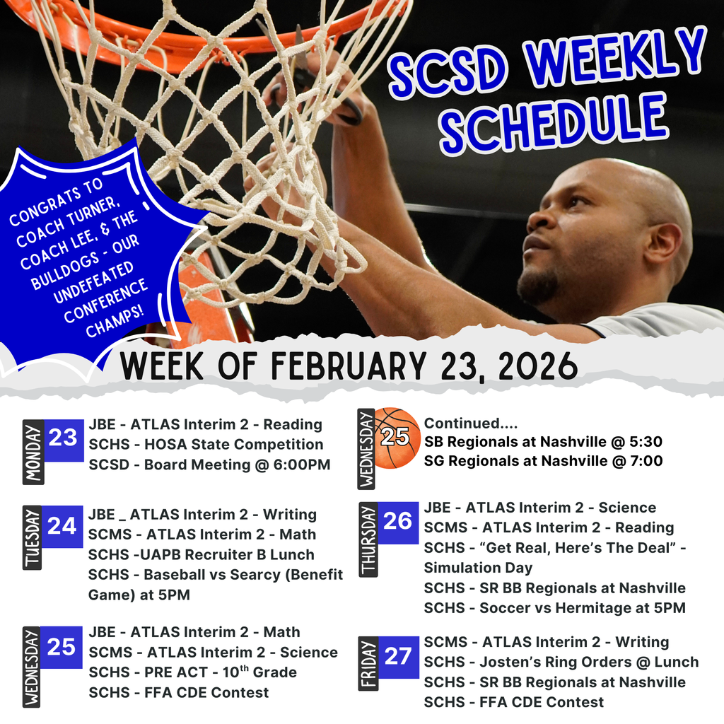 week of feb 23 schedule
