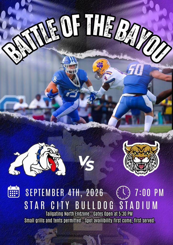 Come join us tomorrow for the Battle of the Bayou!