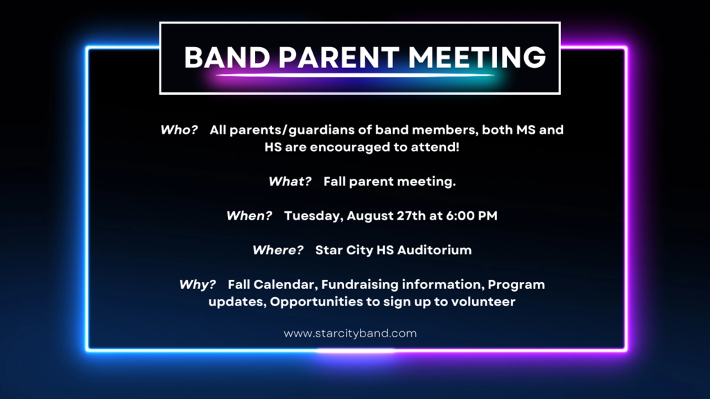 Band Parent Meeting