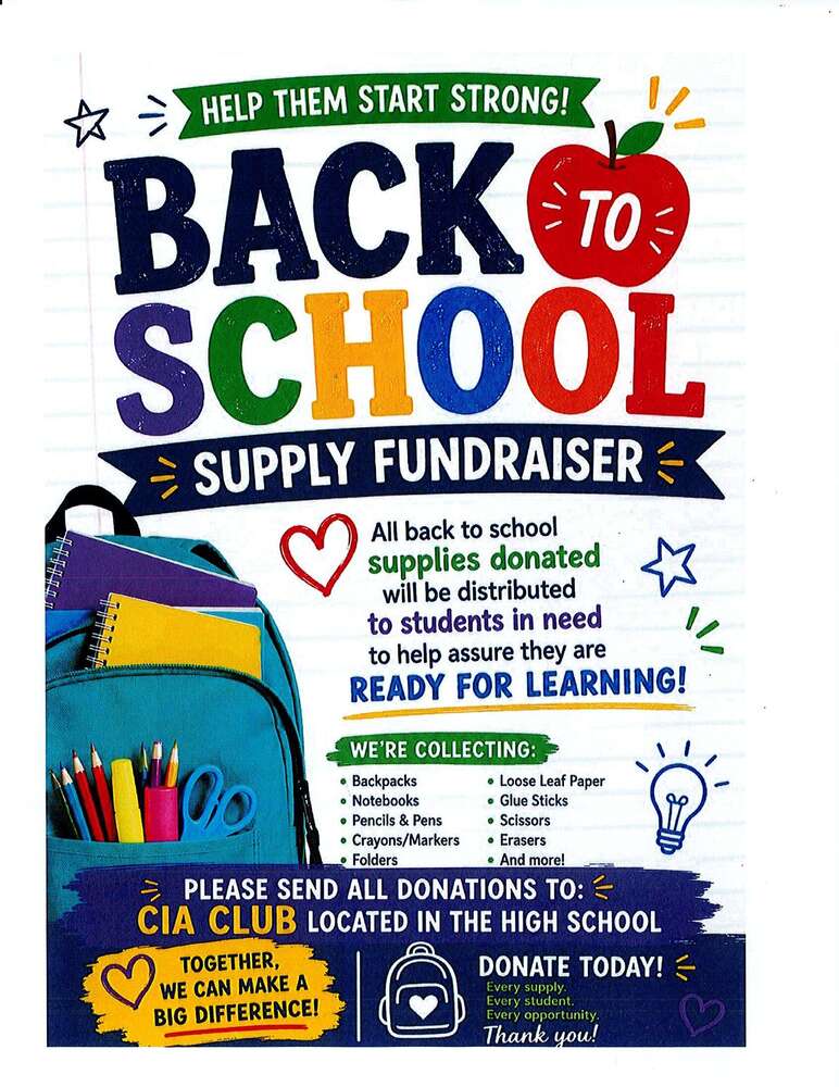 Back to School Fundraiser