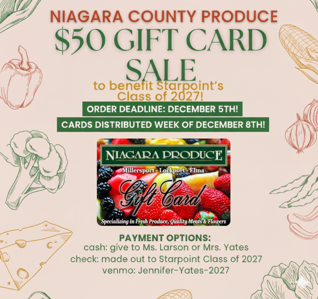 Niagara County Produce Gift Card Sale