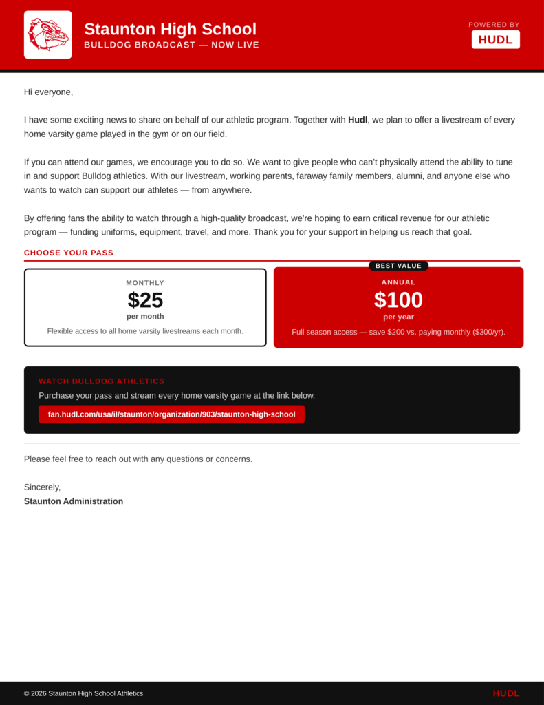 Hudl Info