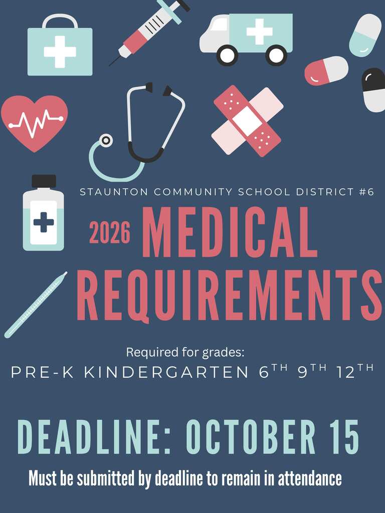 medical requirements