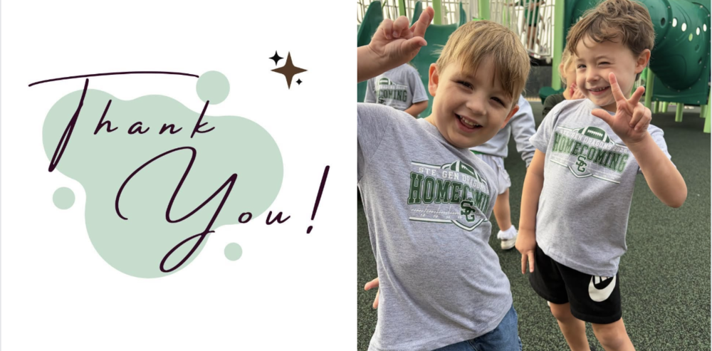 Thank You design for Homecoming helpers