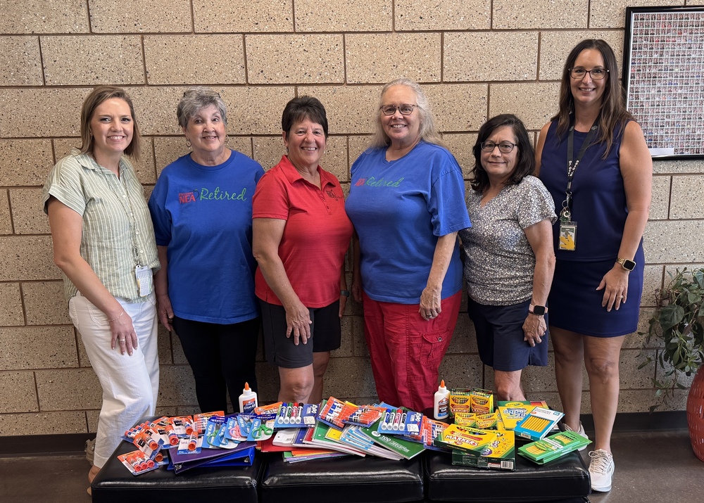 MNEA-Retired Donates School Supplies to Ste. Genevieve Elementary
